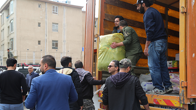 ارسال 6 کامیون کالای اهدایی بخش خصوصی البرز به مناطق سیل‌زده خوزستان