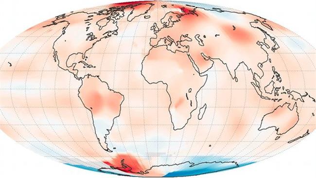 بررسی‌های گاردین از گزارش‌های ناسا نشان می‌دهد که زمین در سه سال گذشته هر بار گرم‌تر شده و سال 2016 رکور گرم‌ترین سال در تاریخ جهان را شکسته‌است.