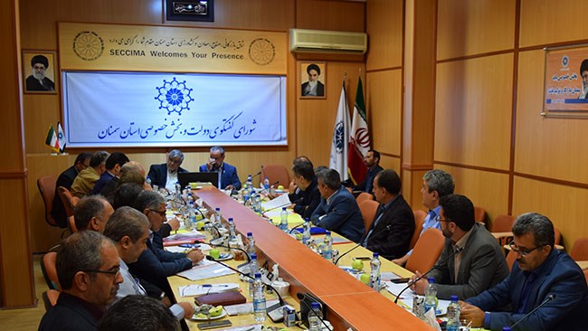 بیست و هفتمین نشست شورای گفتگوی دولت و بخش خصوصی استان سمنان در محل اتاق برگزار شد.