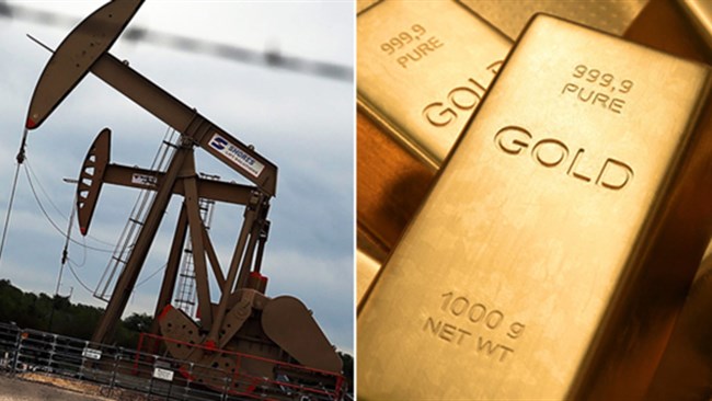 در یک سال اخیر قیمت طلا 23 درصد افزایش یافته است اما قیمت نفت سبک تگزاس در همین دوره با کاهش 12 درصدی مواجه شده است.