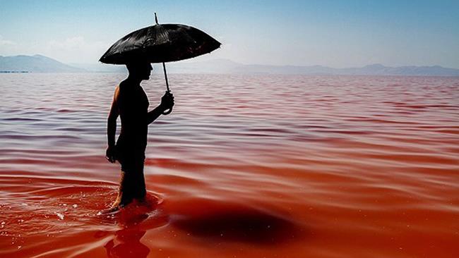رنگ غیرمتعارف دریاچه ارومیه  به معضل کم آبی آن اضافه شده است. موضوعی که از سوی دوستداران محیط زیست و فعالان آبی موج نگرانی و اظهار نظرهای مختلف را به وجود آورده است.