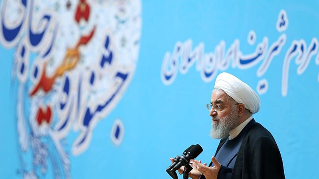 چهاردهمین جشنواره شهید رجایی به مناسبت گرامیداشت هفته دولت و تقدیر از تلاشگران عرصه خدمت صبح امروز با حضور حسن روحانی رئیس جمهور ایران برگزار شد.